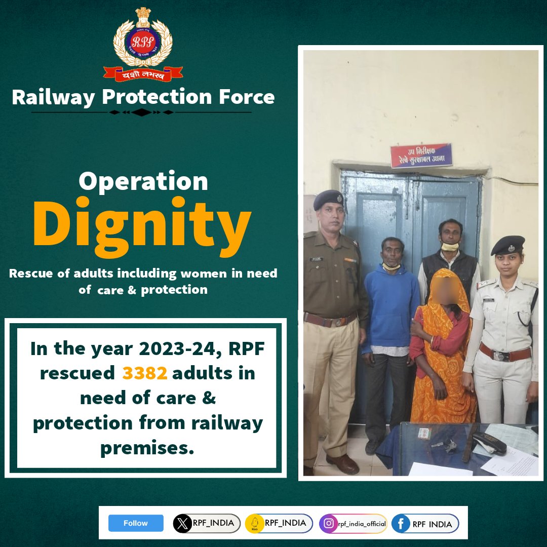 #OperationDignity- Stories of hope and humanity!!

#SewaHiSankalp #WeServeAndProtect #SentinelsonRail @RailMinIndia