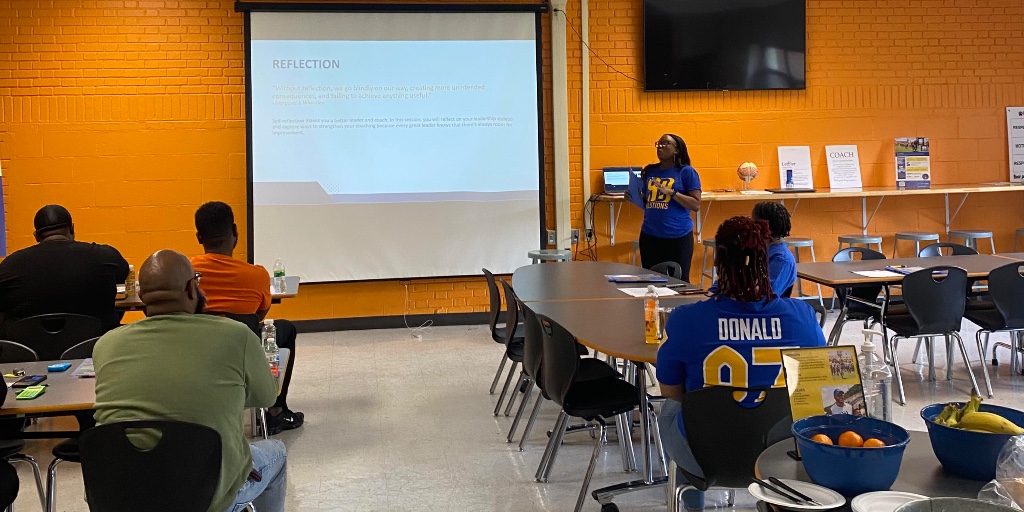 Exciting weekend hosting our Living in the Pocket Coaches Clinic in Clairton! The trauma-informed, interactive curriculum is tailored to help coaches to address the unique needs of youth in under-resourced communities. More sessions are coming soon!