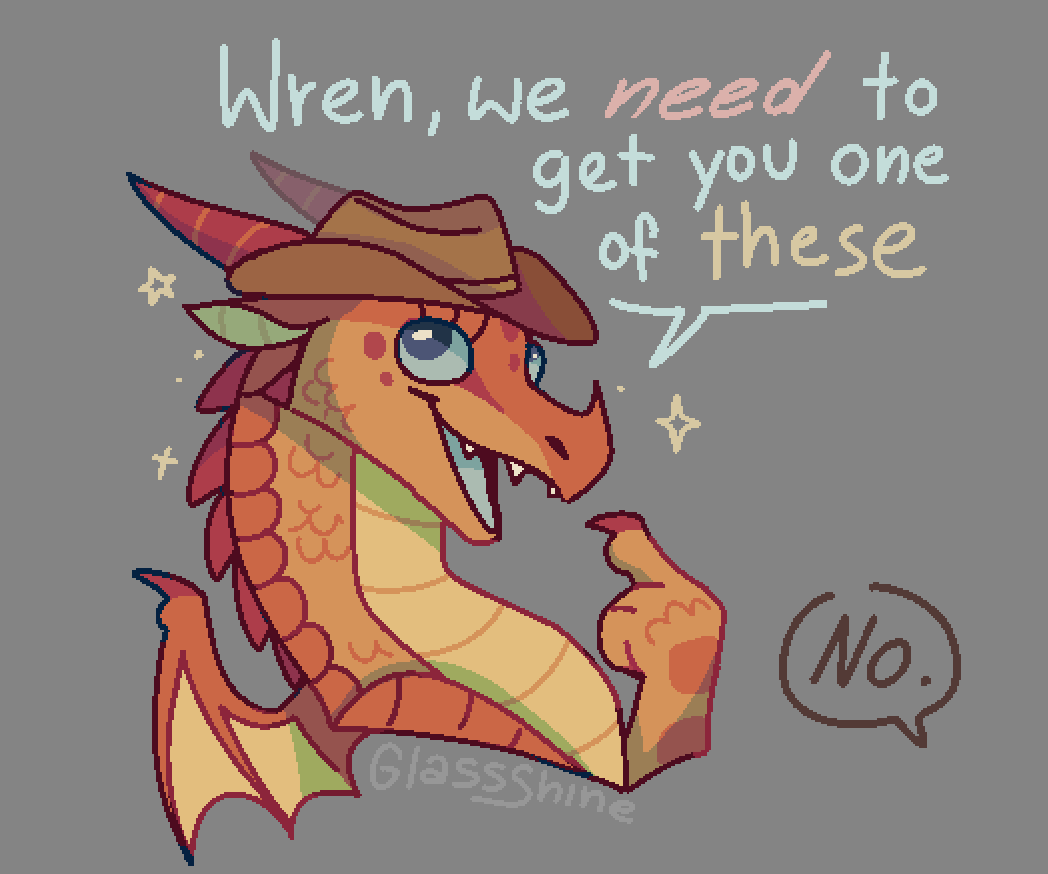 Sky in a cowboy hat as requested on reddit
#WingsofFire