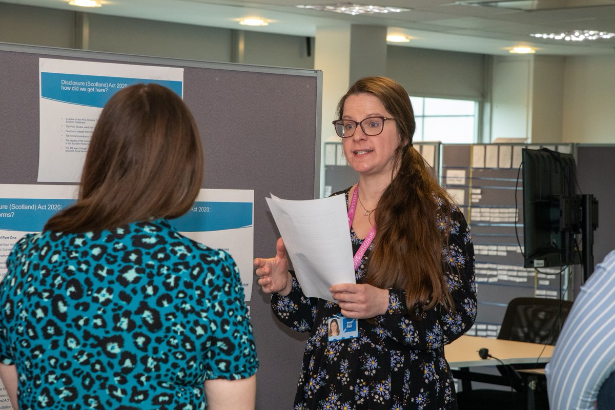 On Wednesday 8 May, Natalie Don MSP, Minister for Children, Young People and The Promise, made a visit to Disclosure Scotland. The Minister was particularly interested about the journey so far and work surrounding the implementation of the Disclosure (Scotland) Act 2020.