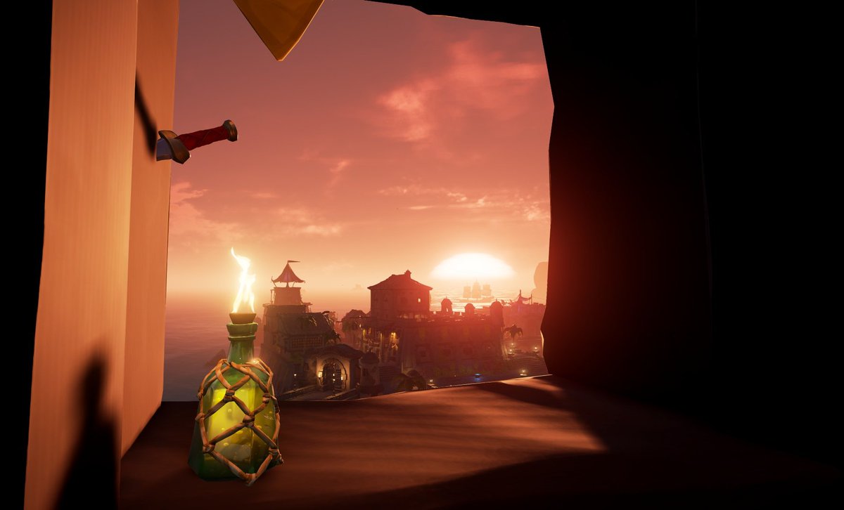 #SoTShot <a href="/SeaOfThieves/">Sea of Thieves</a> Stunning Sunsets entry

Sometimes you just need to take a second and admire the horizon