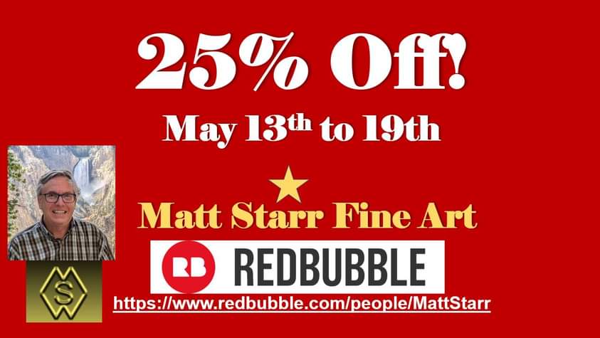 25% OFF in my Redbubble art shop, May 13-19, redbubble.com/people/MattSta… #mattstarrfineart #artistic #paintings #artforsale #artist #myart #dailyart #artlover #artwork #artoftheday #gift #giftideas #tshirts #homedecor #Redbubble #clothing #office #apparel #wallart #blanket #pillow