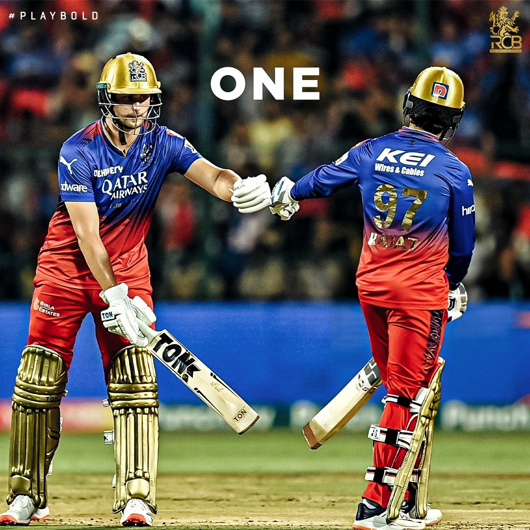 Striking at 166, this duo was the spine of our batting last night! 

One love, only love for Rajat & Jacks 🫶

#PlayBold #ನಮ್ಮRCB #IPL2024 #RCBvDC