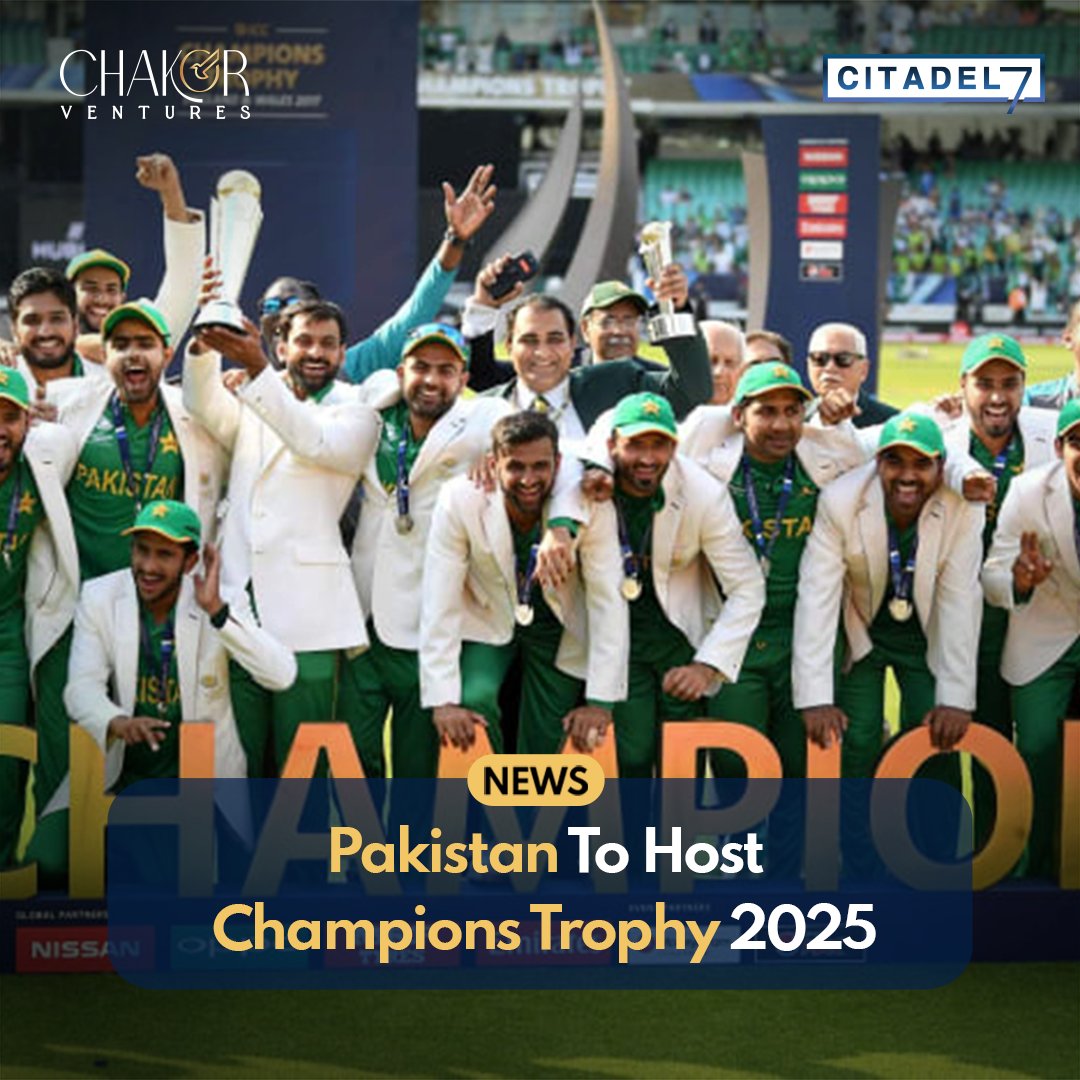 Exciting news for cricket fans! Pakistan to host the 2025 Champions Trophy as ICC announces host nations for white-ball events from 2024-2031.

#Cricket #ChampionsTrophy #Pakistan2025
