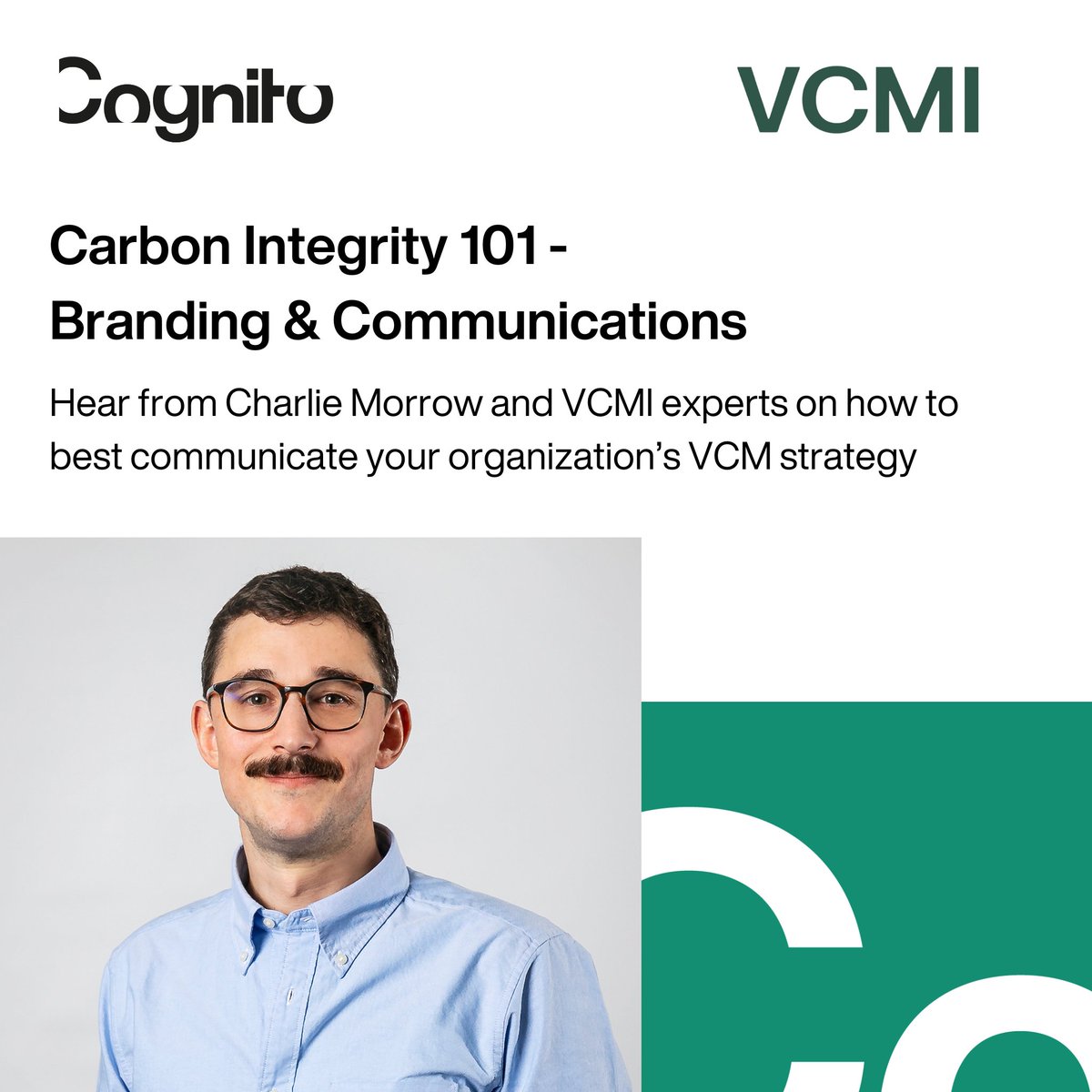 Building out your organization’s #VCM communication strategy? Sign up for @wearevcmi's “Carbon Integrity 101 – Branding and Communications” featuring, @charlie_morrow discussing how to successfully communicate VCMI claims. Sign up here: bit.ly/3JZ8QdR