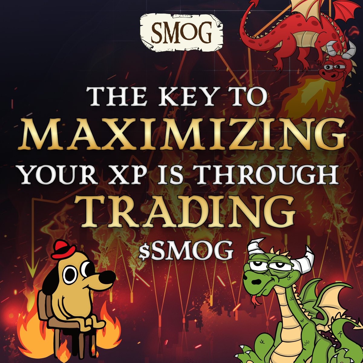 In the $SMOG #Airdrop Season 2, #Trading takes the spotlight! 🐲 Daily #SMOG trades are your path to success in S2 and to the top of the leaderboard! 🔄 The sole key to maximizing your XP! 📊🚀⬇️ bitesly.io/b_SMOG_MEXC #SmogSwap #TradeSmog #Solana #Binance