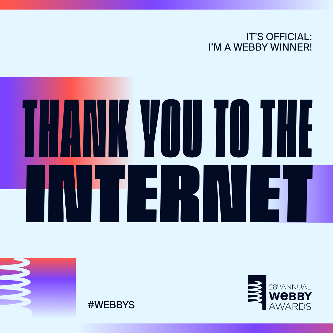 We won the People's Voice Webby Award for cultural institution websites! Use #Webbys to follow the award celebrations.