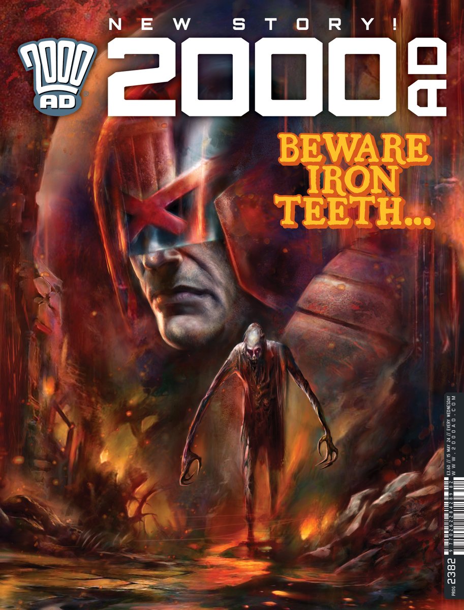 MEGA-INTERVIEW! Judge Dredd artist @nickpercival joined @ziggystarlog at @TheComicon to talk about working on his new Dredd horror story 'Iron Teeth' which starts in this week's 2000 AD 2382! Find out more about the story here 👇 bit.ly/4agfMy0
