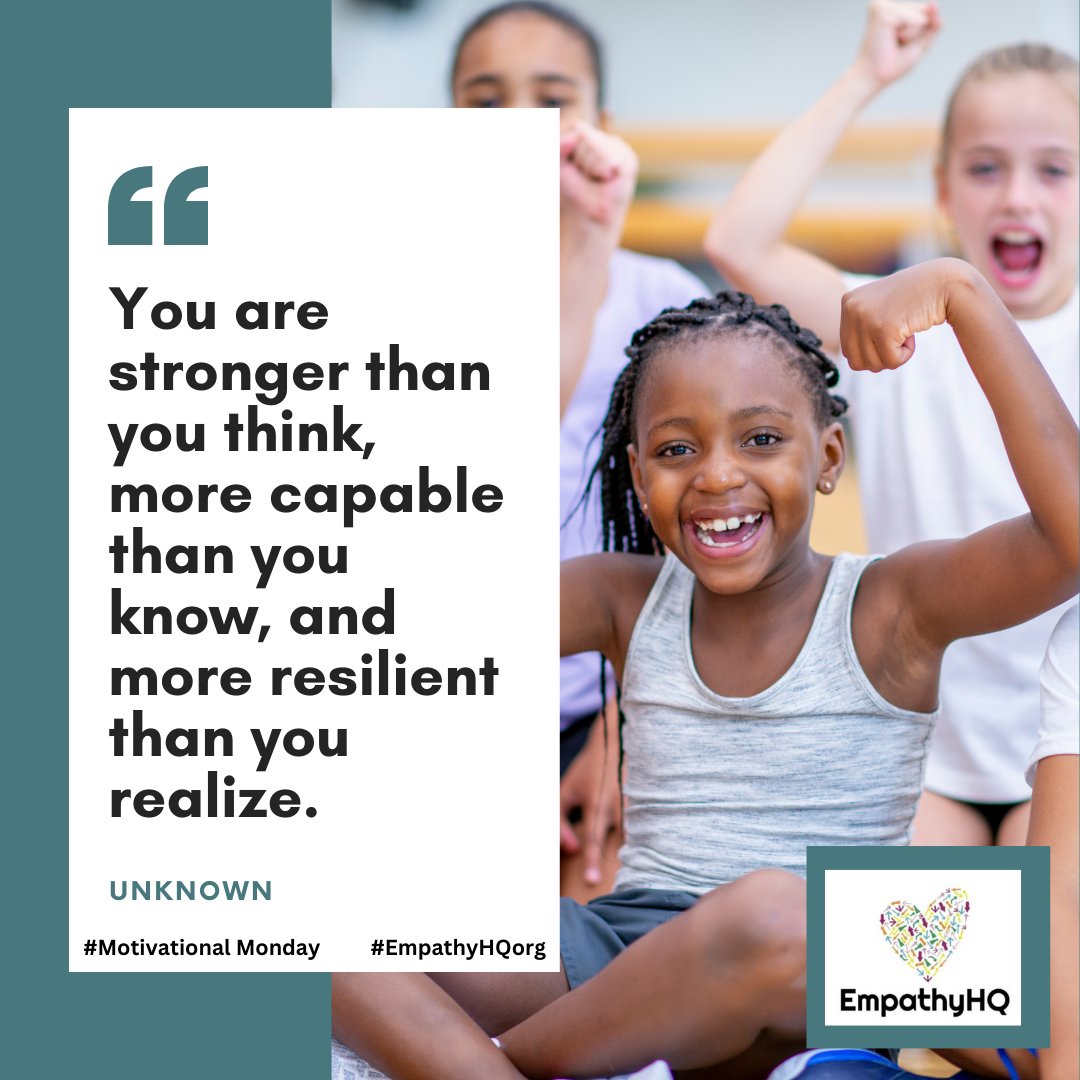 Stress may be high for those wrapping up school right now - BELIEVE IN YOURSELF!  #youvegotthis The only limit to our realization of tomorrow will be our doubts of today. 🚀 Banish doubts with empathy this Monday. #EmpathyHQorg #MotivationalMonday #NoMoreDoubts