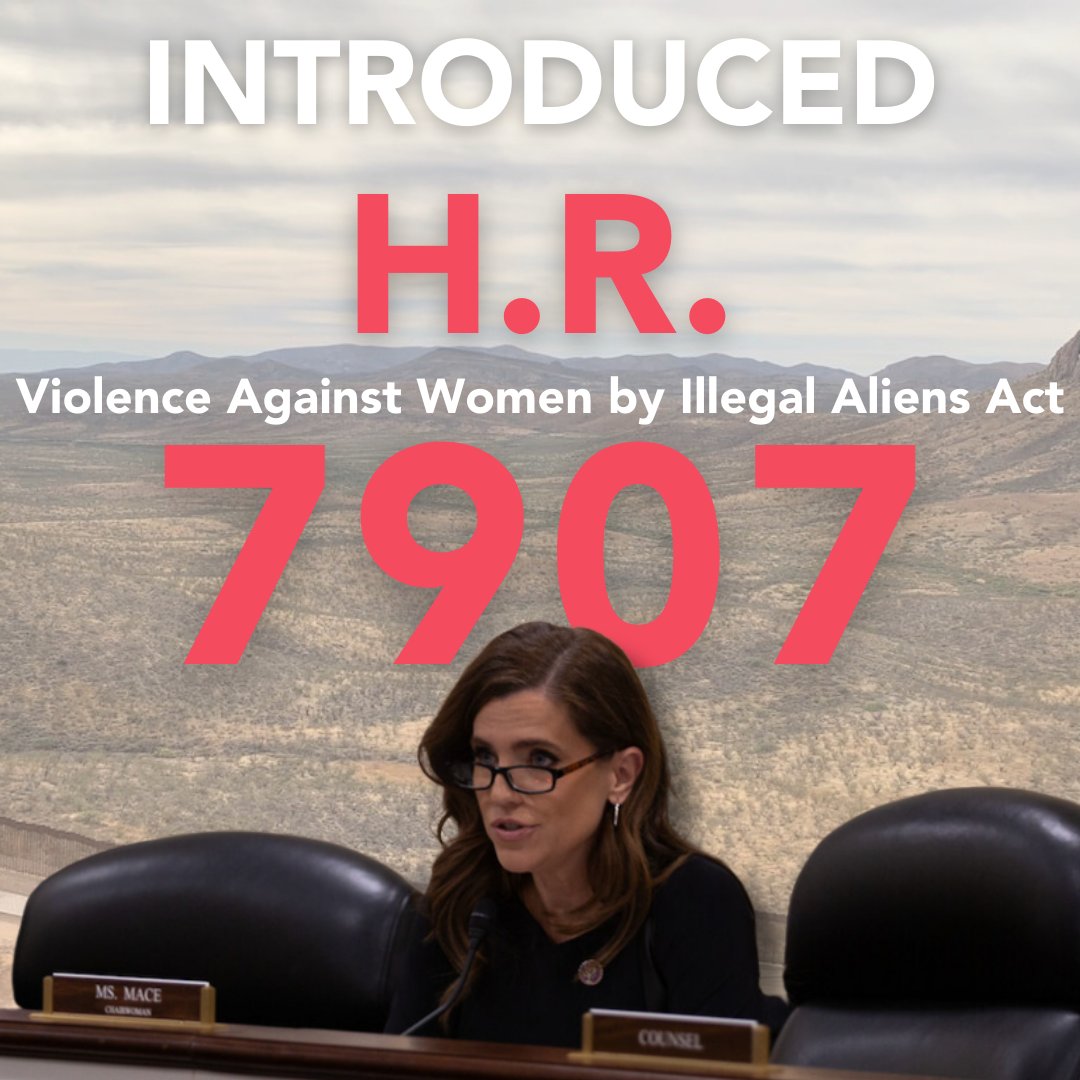 We introduced H.R.7909 because every woman killed or assaulted is one too many, especially by an illegal who shouldn't be here in the first place. If this Administration won't protect women or learn from the MANY cases of Americans murdered by illegal aliens, we sure as hell will