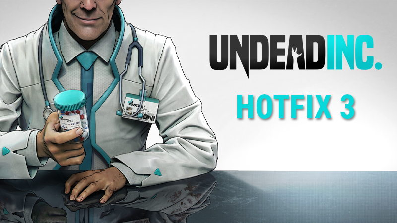 Greetings Director! The third hotfix for Undead Inc. has rolled out to all Endswell Medical franchises, squashing several bugs and improving game stability. 🐛

Thank you again for all of your feedback!

You can read the full Steam patch notes here: bit.ly/3WJmBoJ