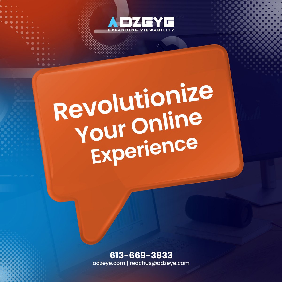 Redefine what's possible for your website with Adz Eye.

We create immersive online experiences that captivate visitors and keep them coming back for more.

#AdzEye #WebRevolution #OnlineExperience #WebsiteRedesign