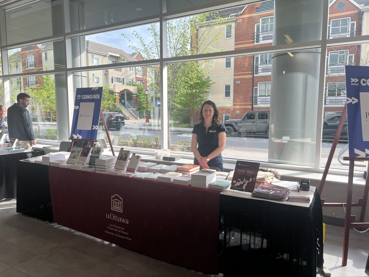 Les Presses de l'Université d'Ottawa participent au congrès de l'@_Acfas qui se tient à @uOttawa Venez nous visiter au pavillon CRX aujourd'hui et jusqu'au 17 mai entre 8h et 15h.