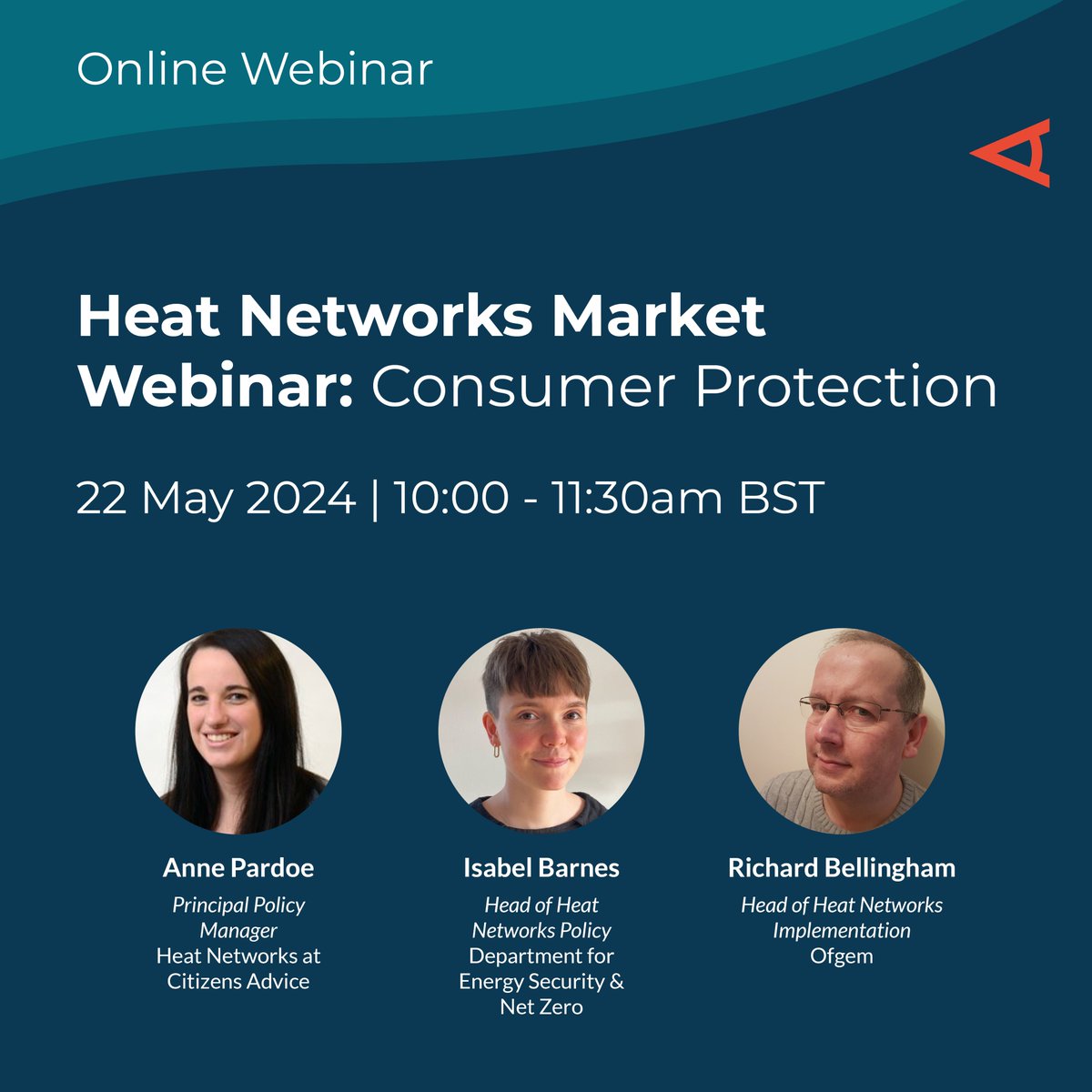Our upcoming webinar with @HeatTrustUK will help you understand the progress towards heat network regulation and consumer protection. Join us on 22 May 2024 from 10:00am – 11:30am. Register here: teams.microsoft.com/registration/s…