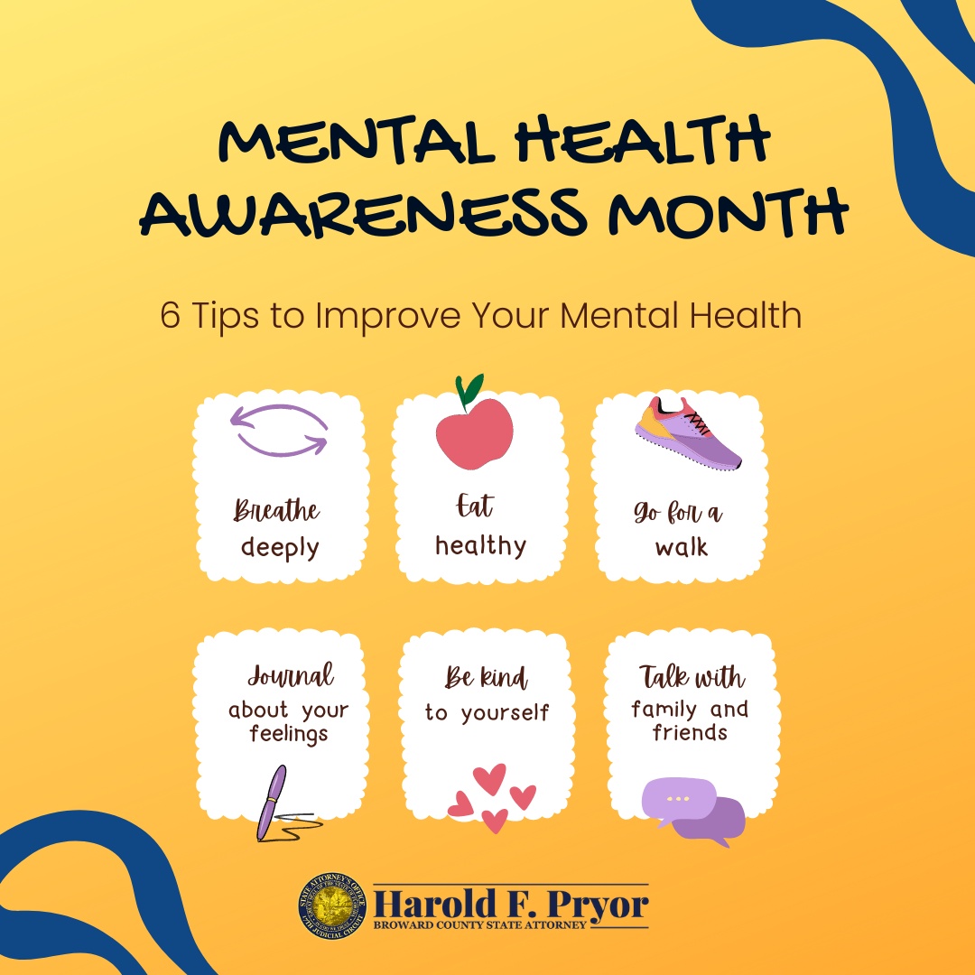 May is Mental Health Awareness Month! Here are some tips and activities to help improve your mental health.
#mentalhealthtips