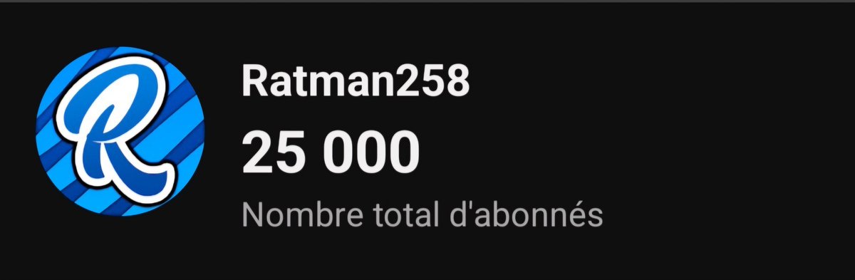 Ratman258's tweet photo. 25% de l'objectif atteint ! Letsgooo https://t.co/D0vOu6oeu7