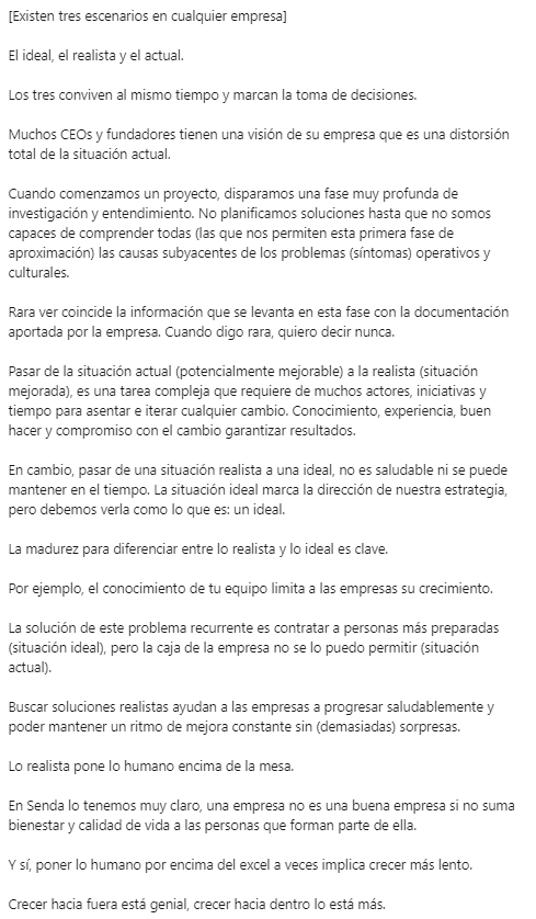 Sobre las empresas y sus continuas distorsiones de la realidad 👇