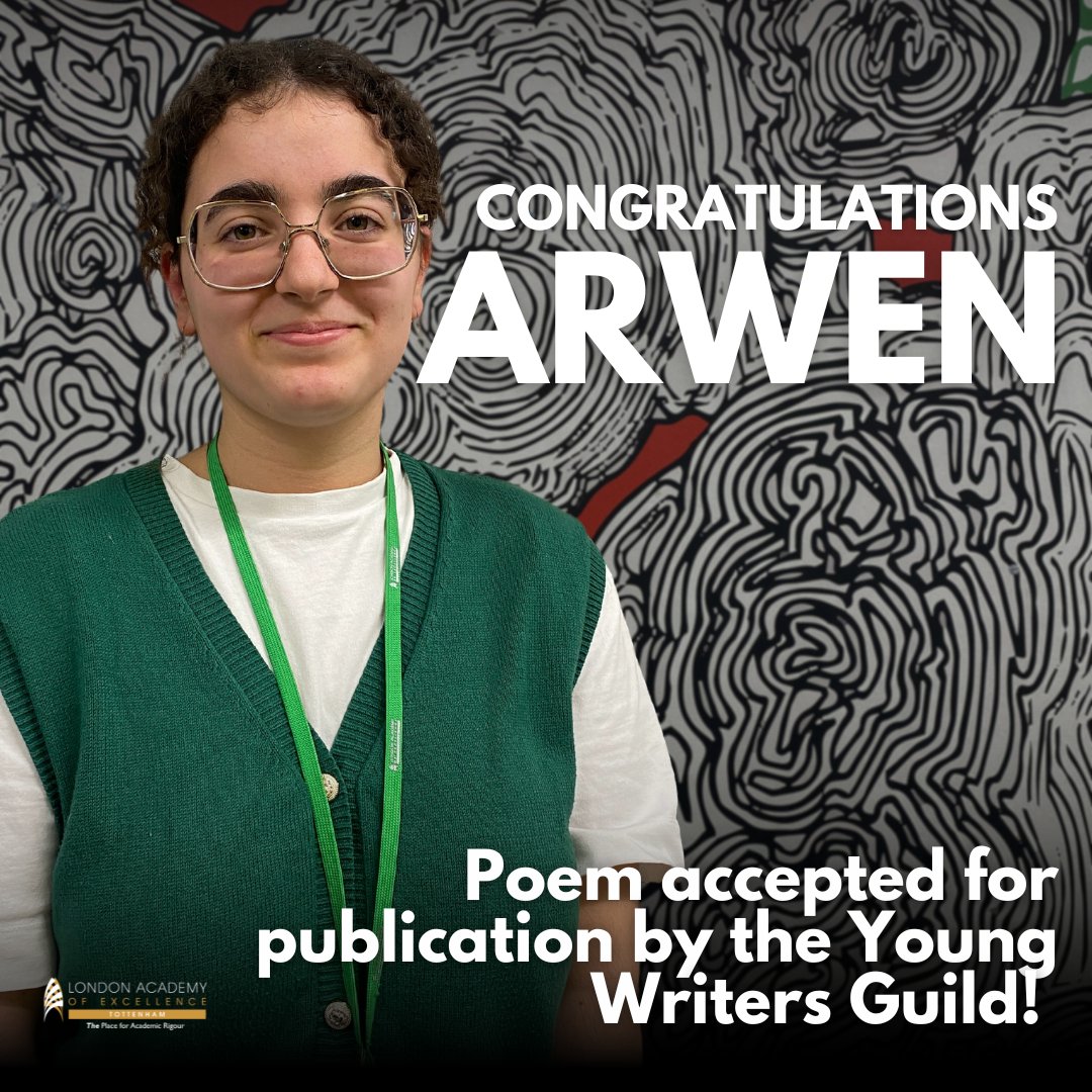 We're extremely proud of Arwen (Year 13) whose poetry has been accepted for publication by the @YoungWritersCW in a national poetry anthology called 'Through Their Eyes'. 🙌

#poetrytwitter #YoungWriters #LAET #poetry