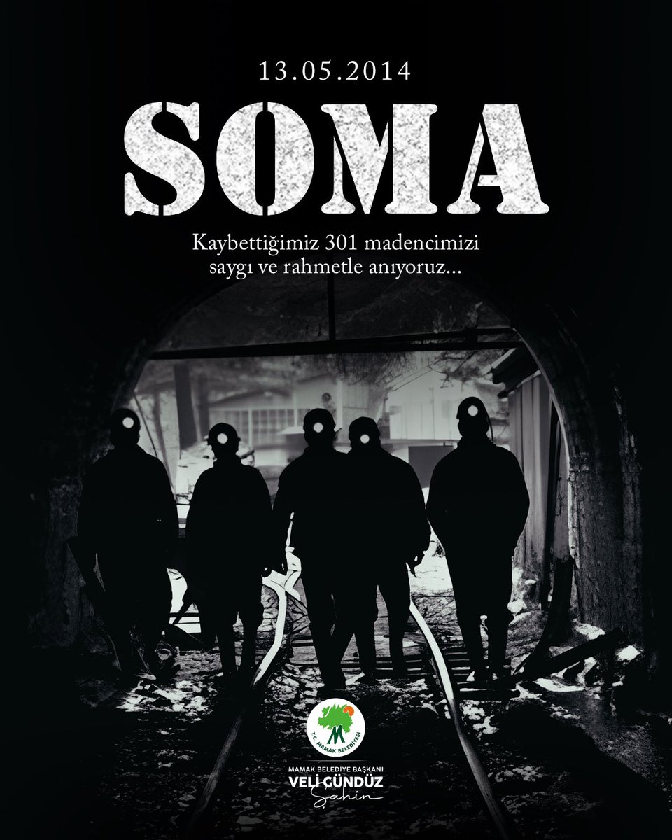Unutmadık, Unutmayacağız. #Soma maden faciasının yıl dönümünde, hayatını kaybeden 301 madencimizi saygıyla ve rahmetle anıyoruz.