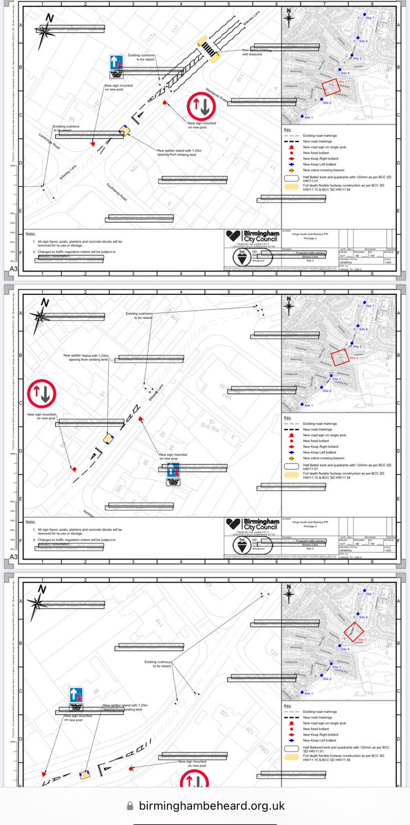 The Next phase of the LTN documents are out with a “consultation questionnaire”.

The proposal went cabinet, got approved and the detailed designs are now available for comment.

birmingham.gov.uk/info/20163/saf…

Designs for Moseley now include traffic calming detail for Billesley Lane.