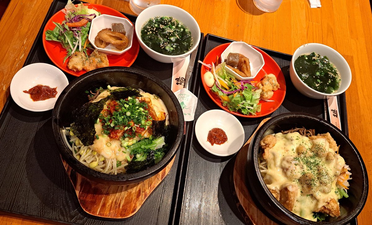 Jiminm11m's tweet photo. いつも韓国料理のお店付き合ってくれてありがとう😍
ここの石焼きチャンジャキムチビビンバ最高でした✨
これはほかのも食べたい🤩

それと、いつも色んな話を沢山聞かせてもらって勉強になります💓 https://t.co/0lb1o412ql