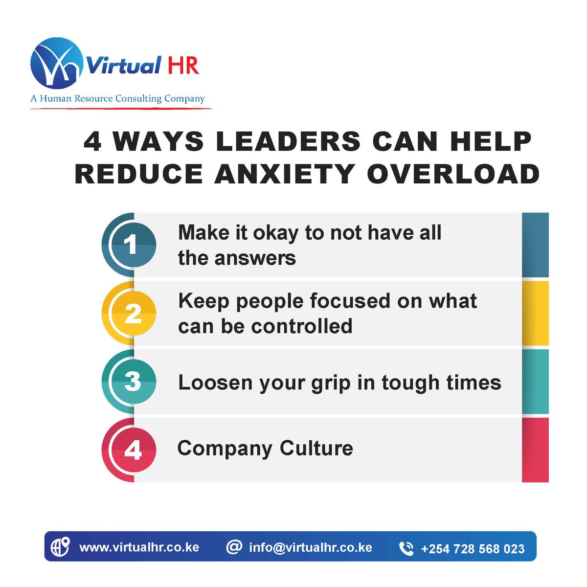 Unlock 4 powerful strategies for leaders to ease anxiety overload. #LeadershipTips #AnxietyRelief #EffectiveStrategies #LeadershipDevelopment #HR