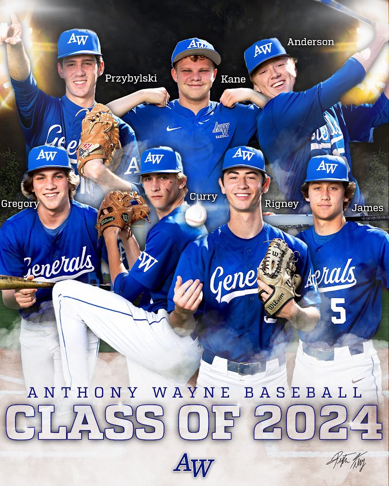 AWHS_Baseball's tweet photo. SENIOR DAY!!!  
Please join us tonight at 5p as we honor our 7 seniors. 
Thank you @Tully2024 for the graphic!  #BluePride https://t.co/vymn728lIa