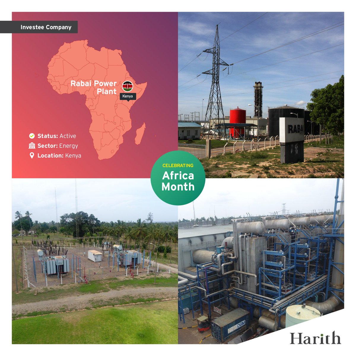 Harith's investment in Rabai Power Plant, a 90MW thermal-power facility in Kenya, demonstrates our commitment to energy in Africa. @anergi_group 's role was pivotal in its success. harith.africa/portfolio/ #HarithInvestsAfrica #Kenya #AfricaMonth