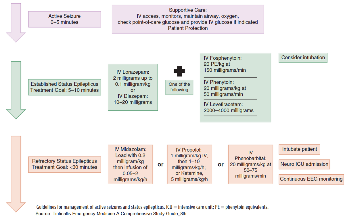 ManualOMedicine's tweet photo. Guidelines for Management of Active Seizures and Status Epilepticus

#medtwitter #foamed #Neurology https://t.co/QtcWRDLfJu