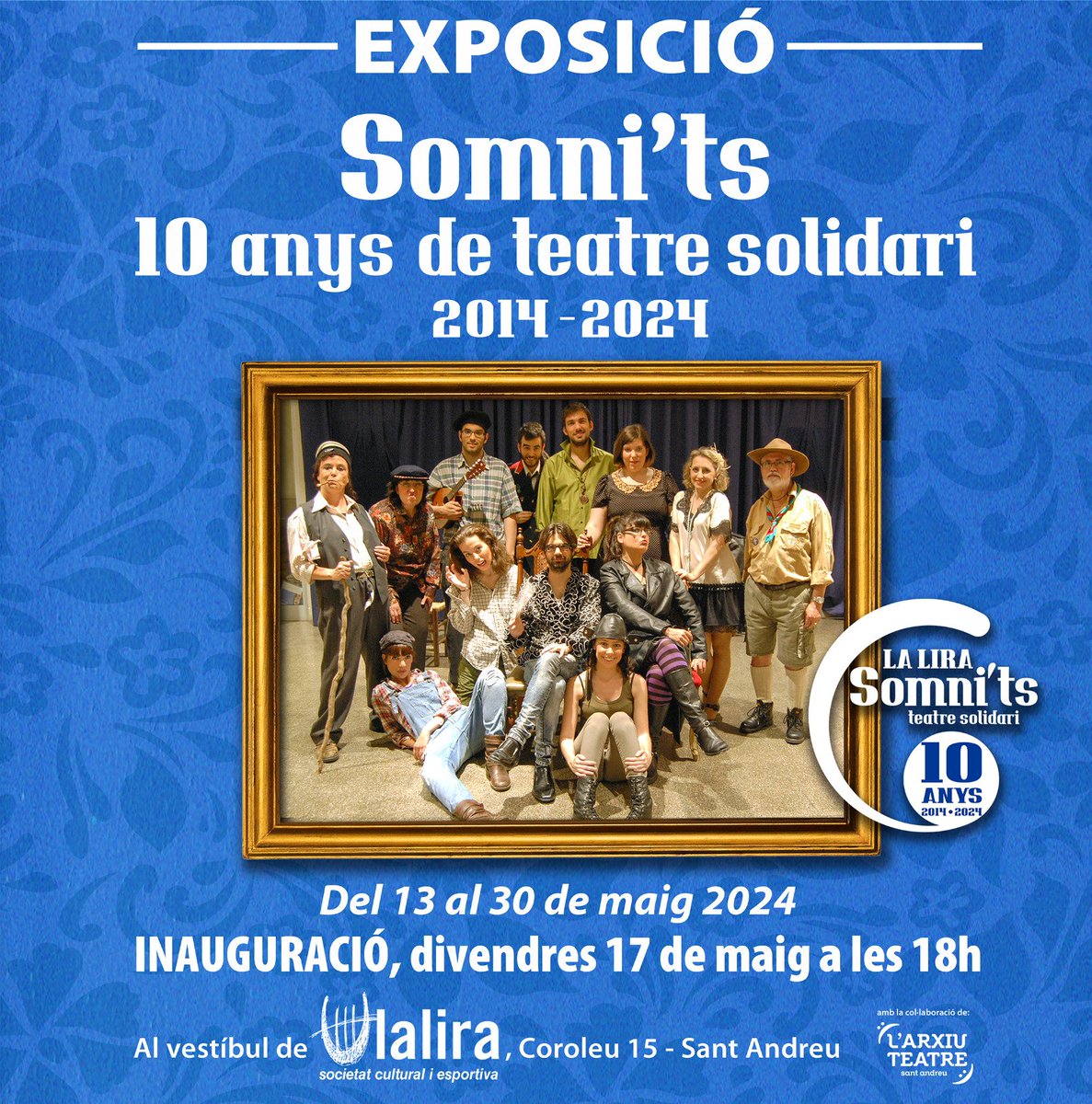 #10anys Inaugurem exposició aquest divendres! Veniu i brindem plegats  per molts anys més! 🎉🎭🥂