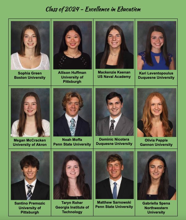 Today, May 13, 2024 marks the Annual Excellence in Education Luncheon.  Each year the Penn Township Business Association along with the Penn-Trafford Scholarship Foundation host a luncheon to celebrate the TOP 20students of the graduating class from Penn-Trafford High School.