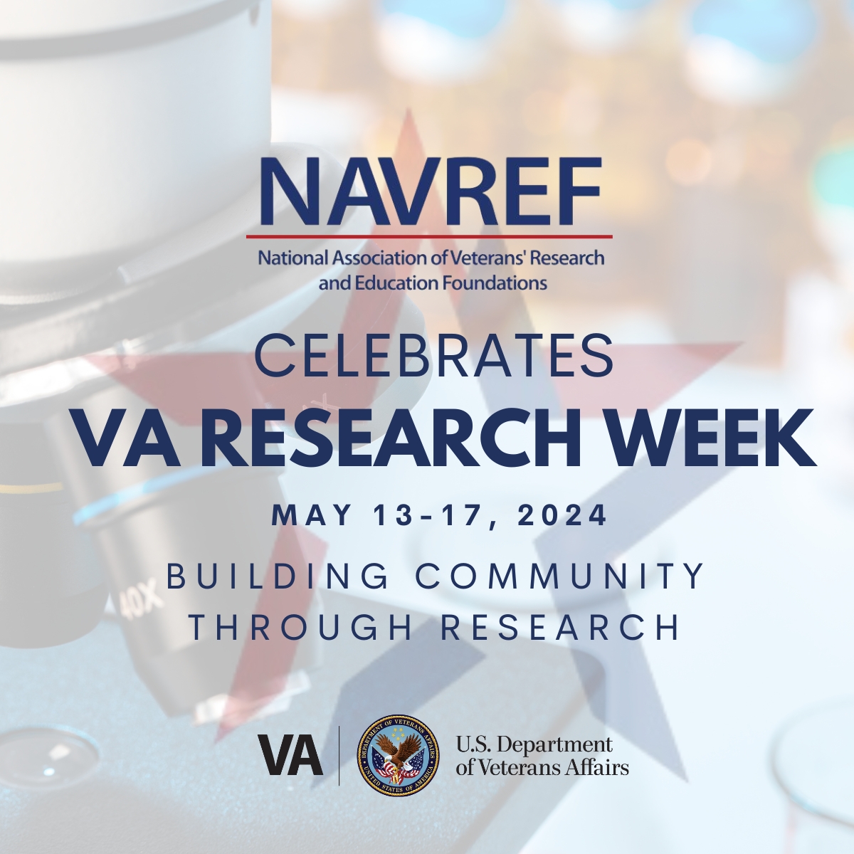 Happy @VAResearch Week! May 13-17, we celebrate VA #research and #education. Theme: “Building Community Through Research.” Looking forward to presentations with @DeptVetAffairs  Secretary Denis McDonough, recognizing contributions to #Veteran and #HealthScience communities.