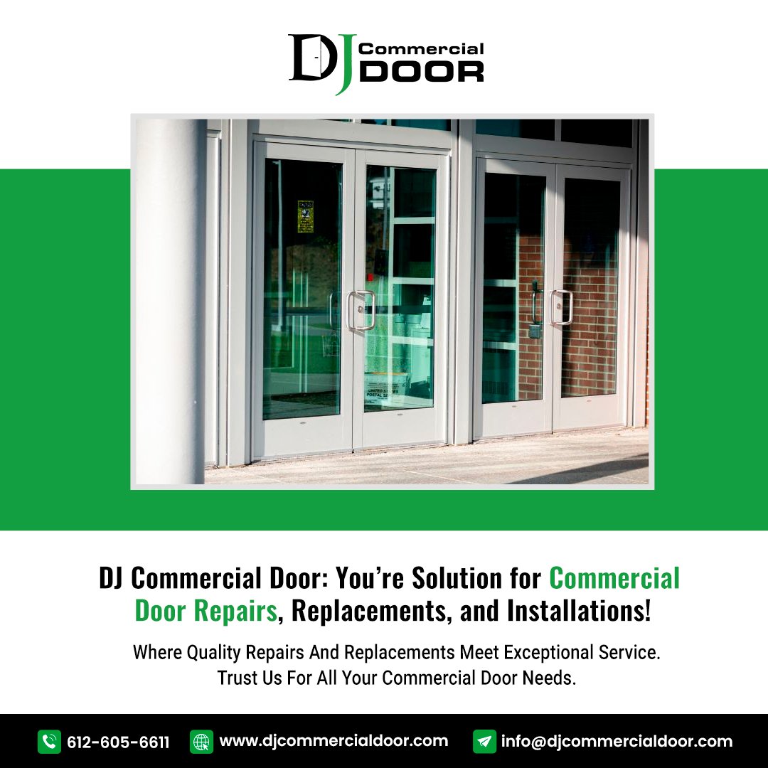 DJ Commercial Door: Your solution for commercial door repairs, replacements, and installations! 🚪 Where quality repairs and replacements meet exceptional service. 

#commercialdoorsolutions #doorrepairs #doorreplacements #doorinstallations #exceptionalservice #djcommercialdoor