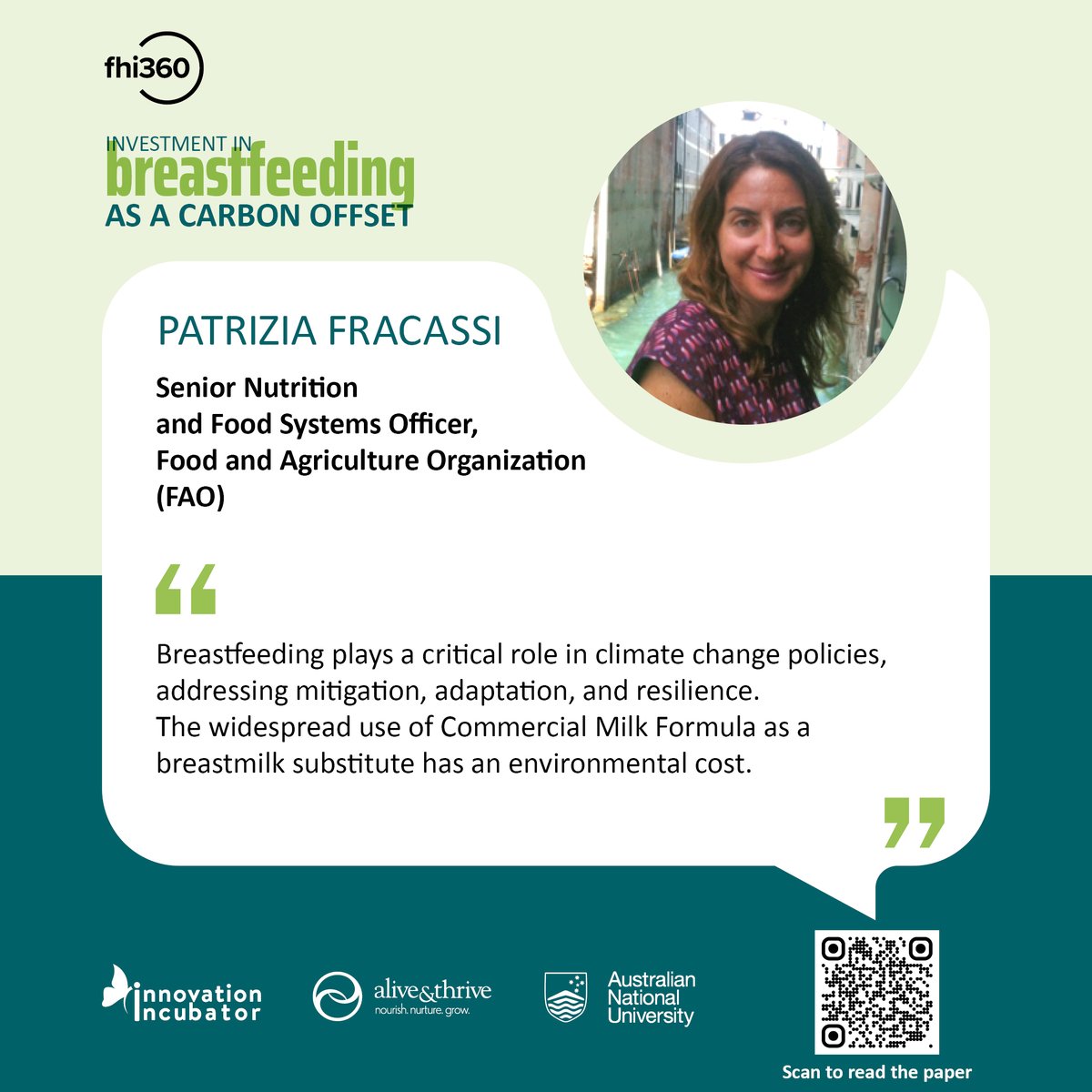 “Breastfeeding plays a critical role in climate change policies, addressing mitigation, adaptation, and resilience. The widespread use of Commercial Milk Formula as a breastmilk substitute has an environmental cost.” @pat_fracassi 

bit.ly/Breastfeedinga… 
#GreenFeedingTool
