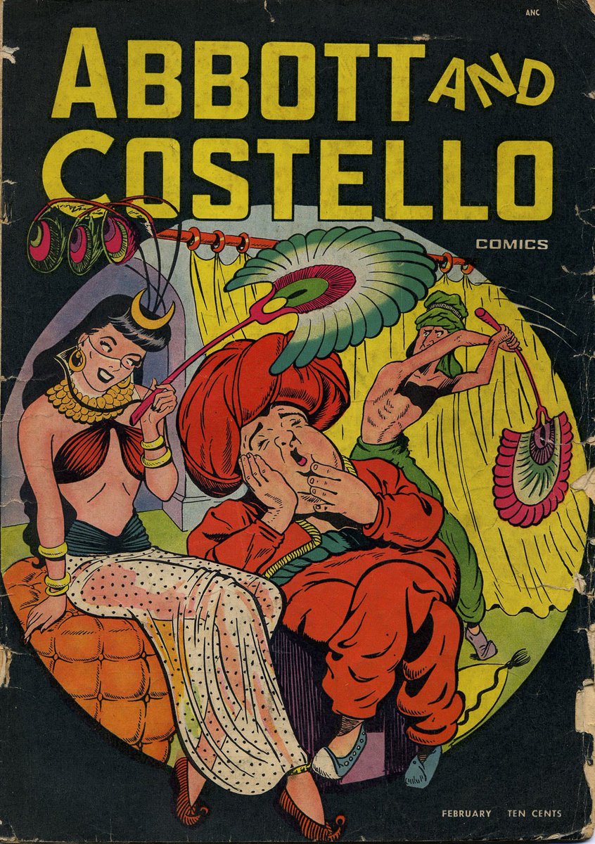 Comic Book Cover of the Day: 1949 Abbott and Costello Comics #6 from St John Publications. Artist unknown. #comic #ComicArt #comicbook #comicbookcover #comicbookart 
#AbbottandCostello #humor