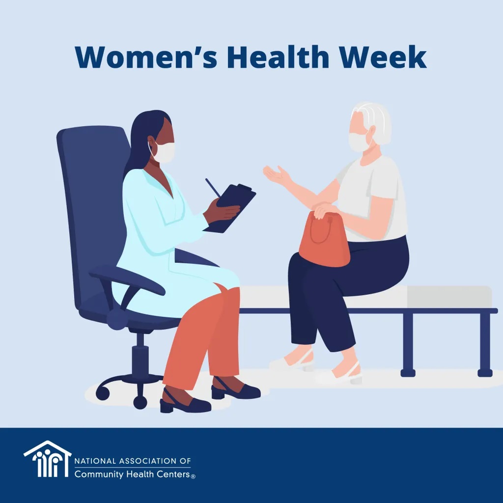 NACHC's tweet image. National Women’s Health Week reminds women to prioritize their own health. At their local health center, women can get high-quality primary and preventive care, regardless of ability to pay.  #NWHW