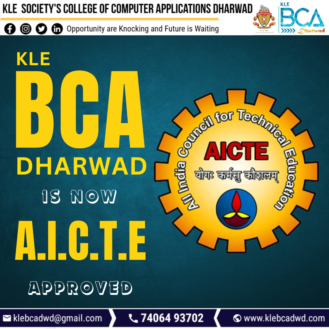 Transform your dreams into reality
Admission now open for 2024-25. 🚀 
#KLEBCADharwad
#AdmissionsOpen
#202425
#BCAAdmissions
#TechnologyEducation 
#FutureReady 
#InnovateWithKLE 
#EmpowermentThroughEducation 
#DreamBig 
#CareerGoals 
#SuccessStories 
#BrightFuture
#klesociety