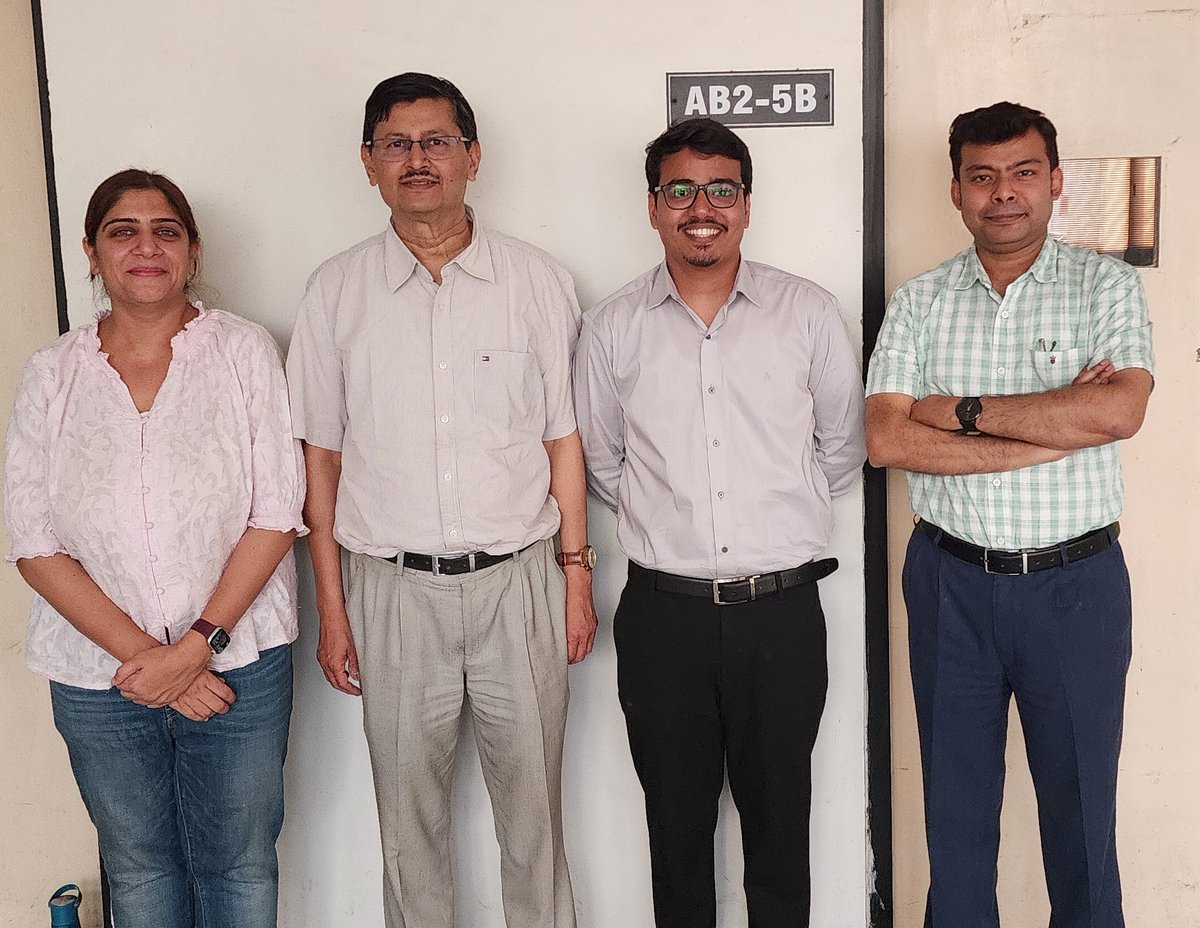 SamratLabMohali's tweet image. Today my 14th PhD student Ashish Joshi @AshishJ87810510 (now Dr. Joshi) defended his PhD thesis with flying colors. Thanks to Amit Chattopadhyay @amit_gpcr (joined from CCMB Hyderabad) for serving as the examiner &amp;amp; @MahakSharma23 &amp;amp; Anand Bachhawat as the thesis committee members.