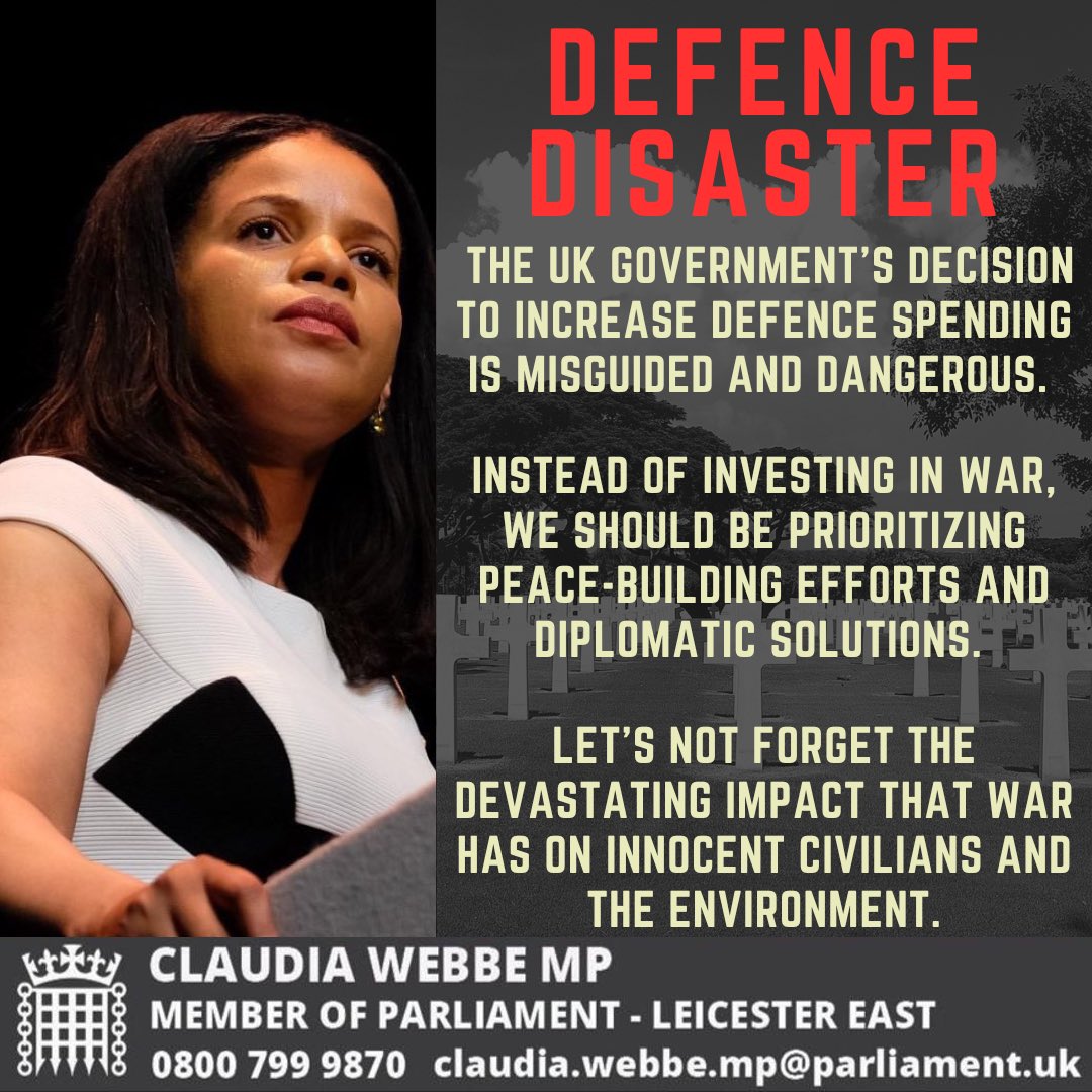 Warmongering The decision to increase defence spending is misguided and dangerous. Instead of investing in war, we should be prioritising peace-building efforts and diplomatic solutions. Let's not forget the devastating impact war has on innocent civilians and the environment.