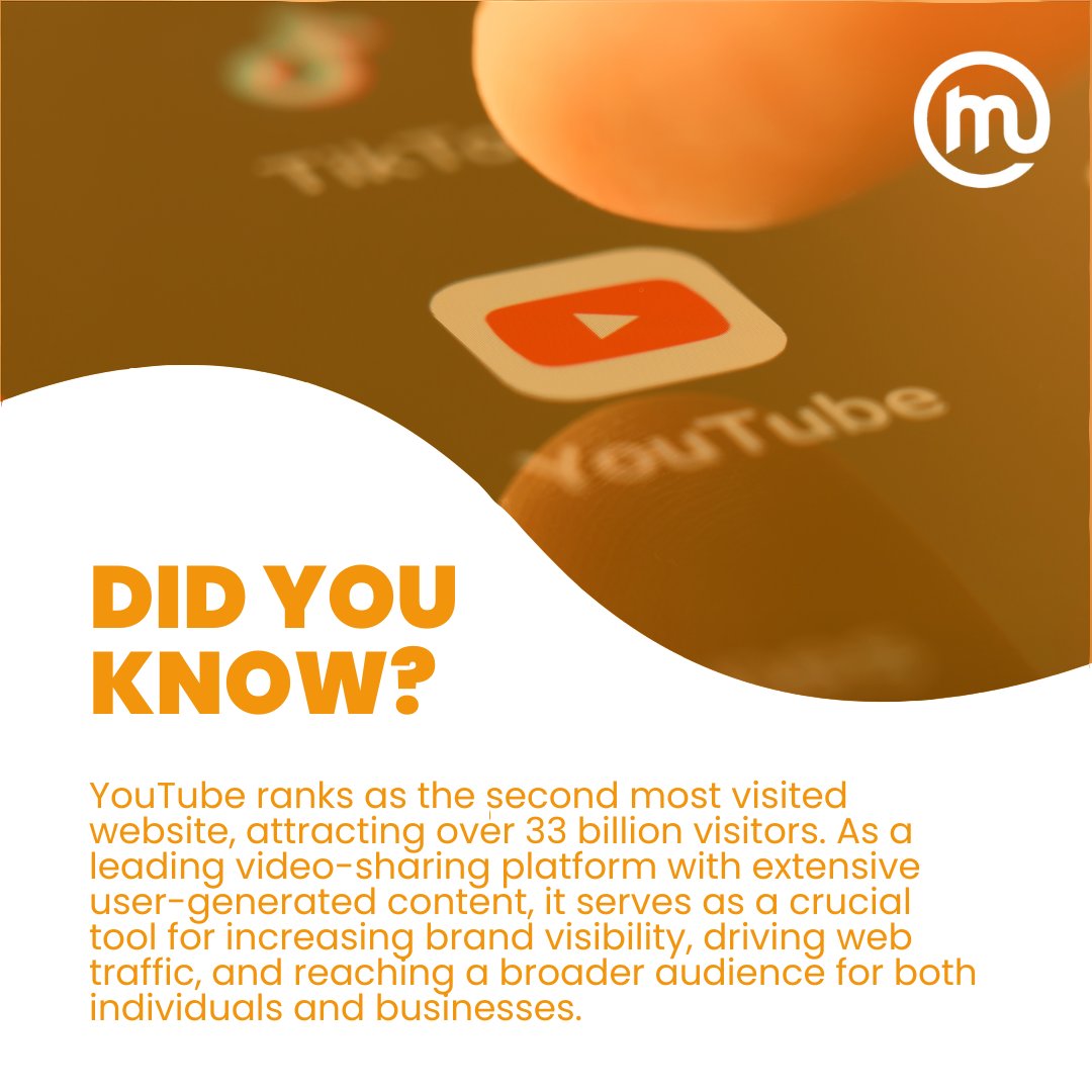 Did you know that YouTube is the second most visited website globally? Can you guess what the first most visited website is? Write your guess in the comments below!   

#madeonline #madeonlineagency #marketingagency