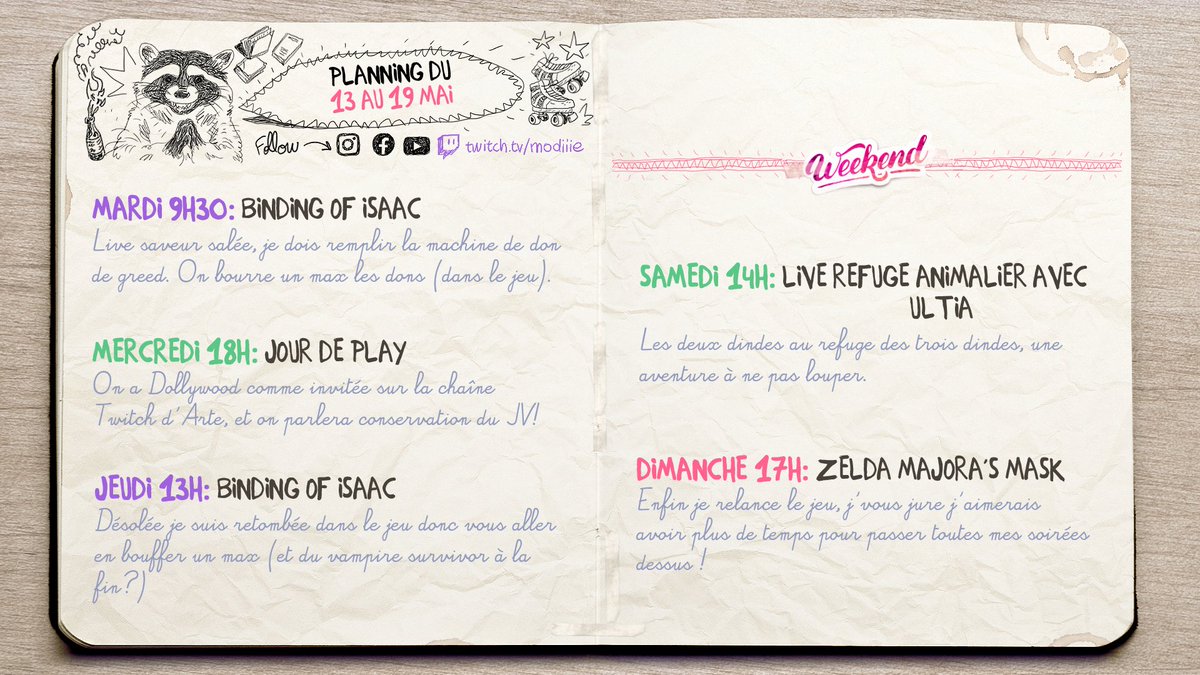 🦃 Planning Au programme: visite de refuge, retour sur le Zelda masqué et je me bute sur les rogue-like.