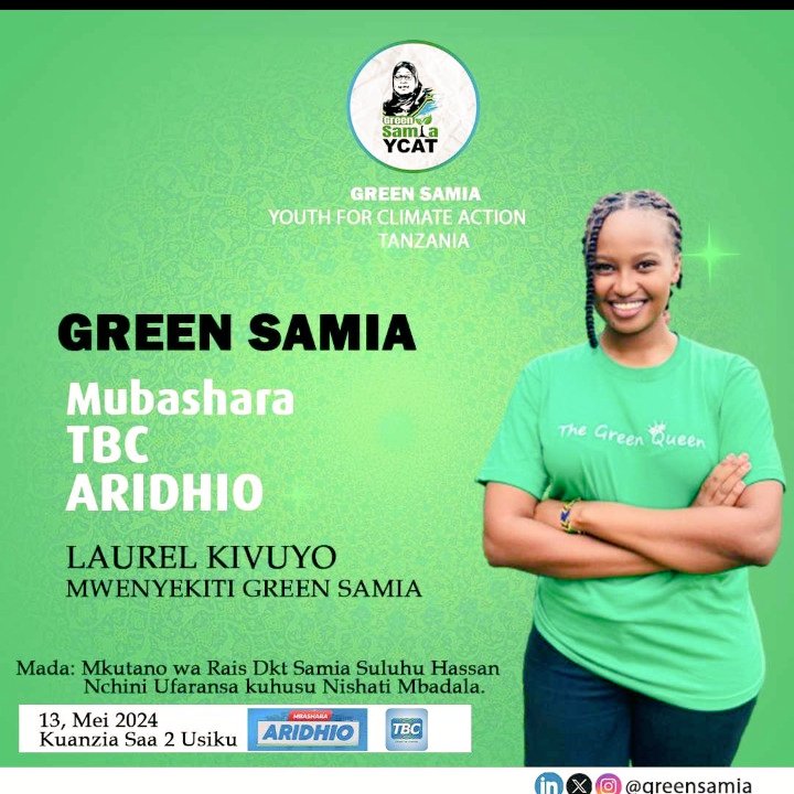 Chairperson at Green Samia leads the discussion on alternative energy sources, championing sustainability, at 8:00 PM. 🌍💡 #GreenLeadership #Renewables #Tanzania #ClimateAction