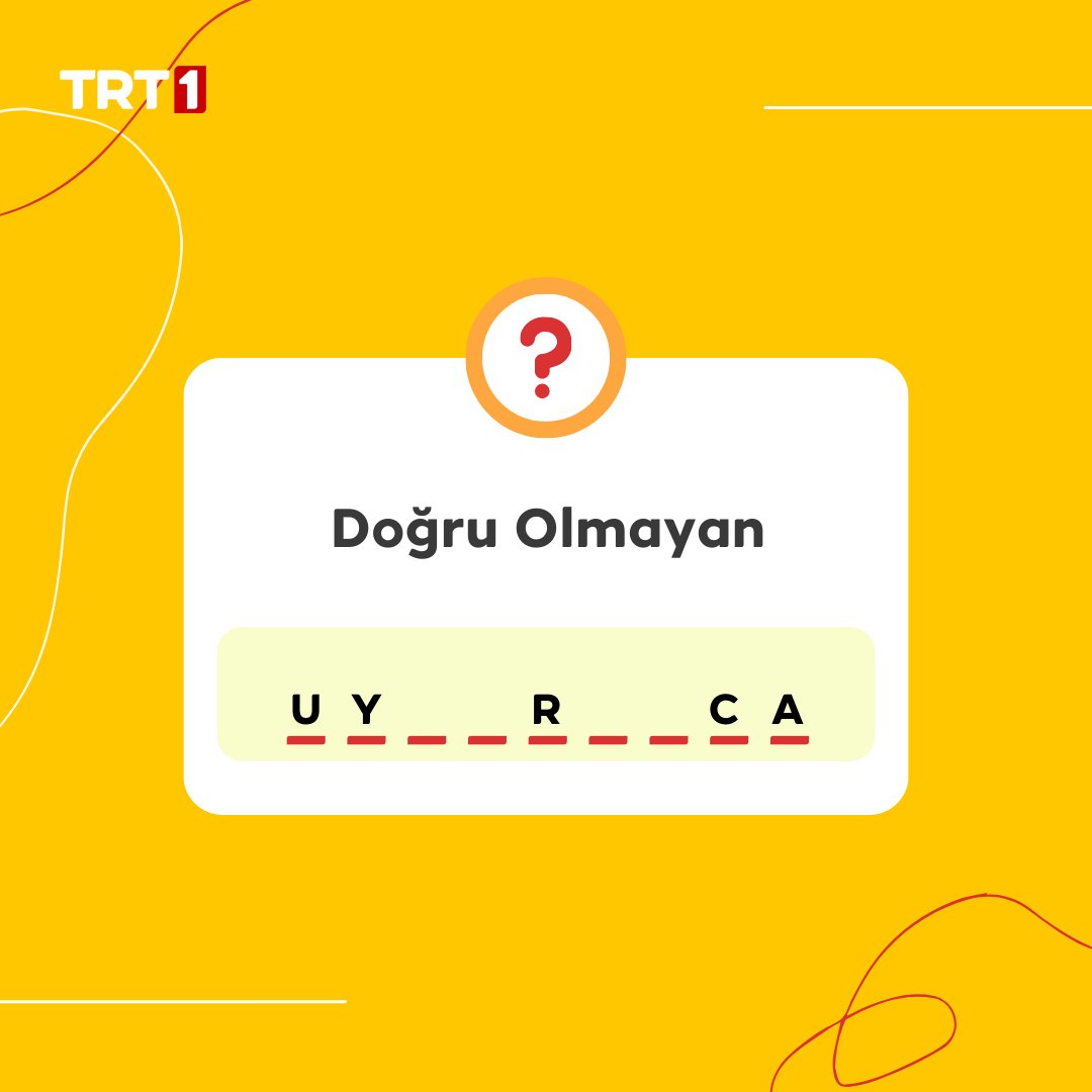 Cevabınızı bizimle paylaşmayı unutmayın. ✍🏼🤔 Yarışmacıların stüdyoda, izleyicilerin evde heyecan içinde yarıştığı #LingoTürkiye şimdi TRT 1’de. 📺 @TurkiyeLingo