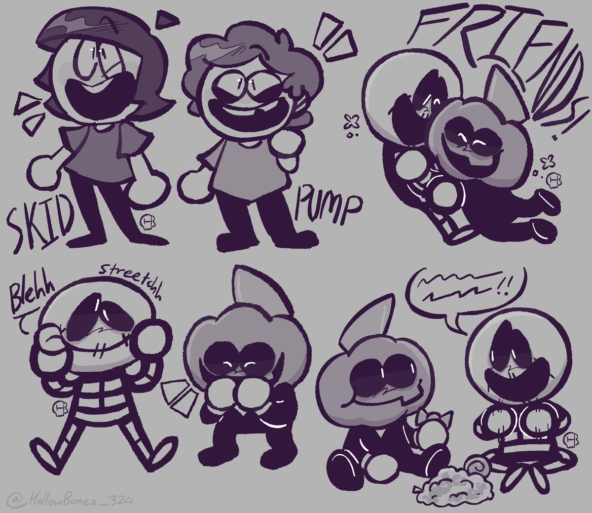 Skid n Pump doodles yaaayy 

#spookymonthfanart #spookymonthskid #spookymonthpump