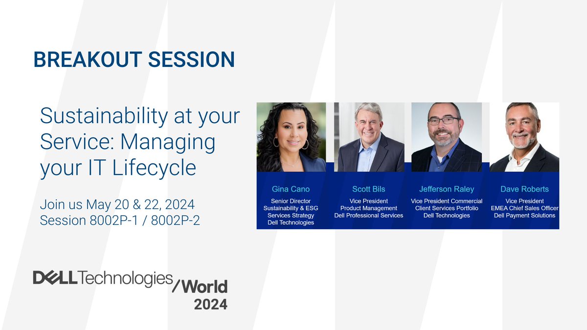 SDaresta's tweet image. Empower your business with sustainability! ♻️

At #DellTechWorld, discover how to weave sustainability into your operations for greater productivity. 🙌 

👉 dell.to/4bSMcjp

#iwork4dell
 #iwork4dell