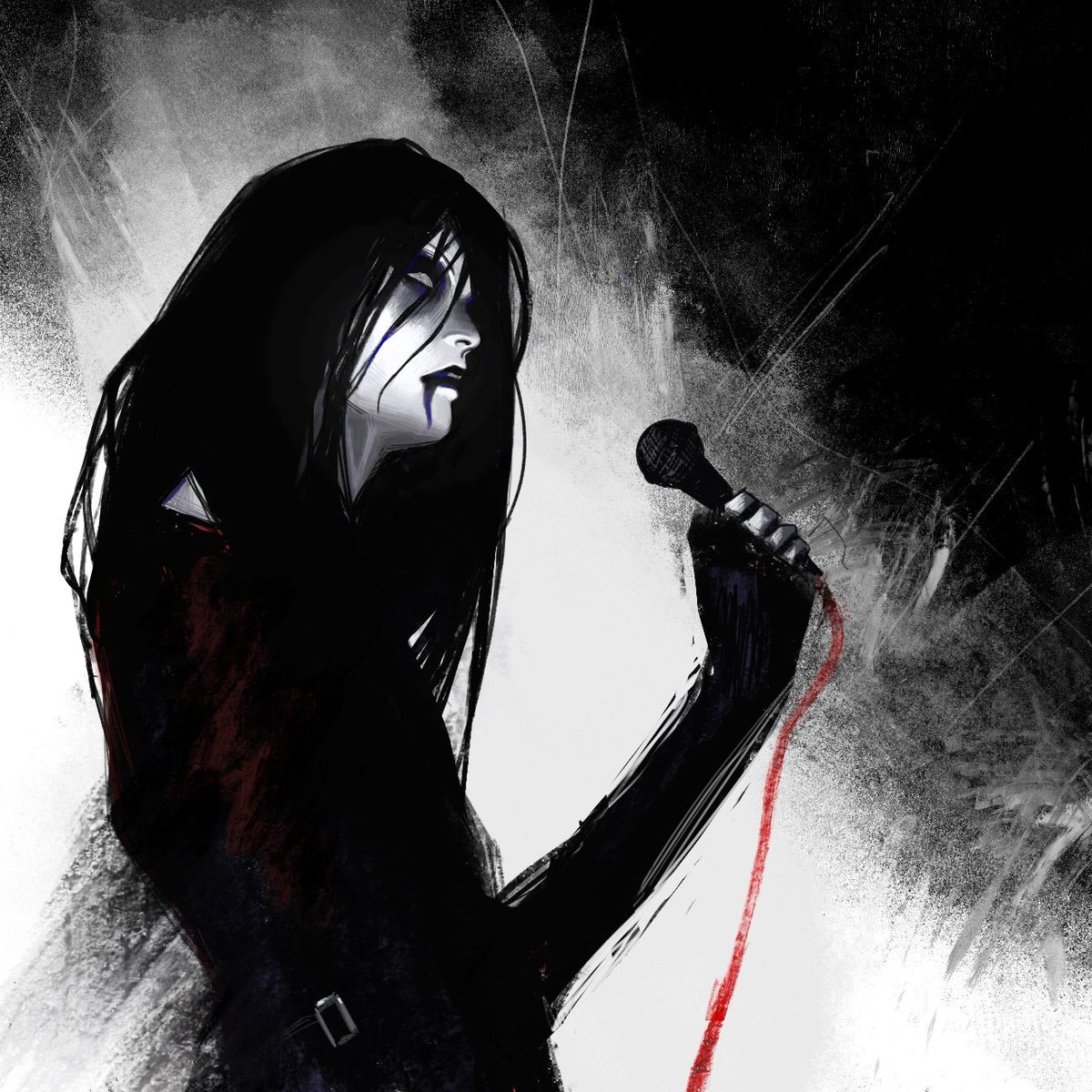momomushi_20's tweet photo. CHAOS 
#chaos9 #ドヲル #endlessdismalmoan #blackmetal #地獄絵 #jigokue #fanart https://t.co/wMfgAFmYXq