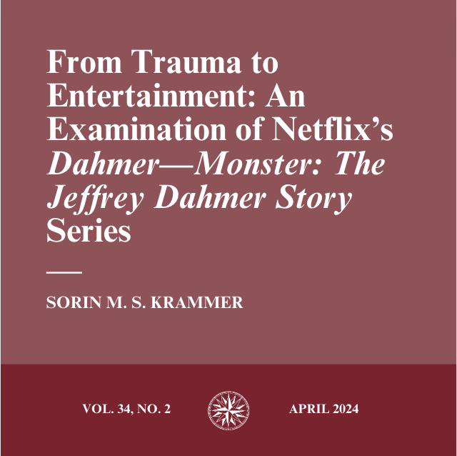 This art review provides commentary on <a href="/netflix/">Netflix</a>'s  true crime series about Jeffrey Dahmer, one of the most famous U.S. serial killers, leading into a broader conversation about the ethics of #truecrime cases being used for entertainment.
#businessethics
cambridge.org/core/journals/…