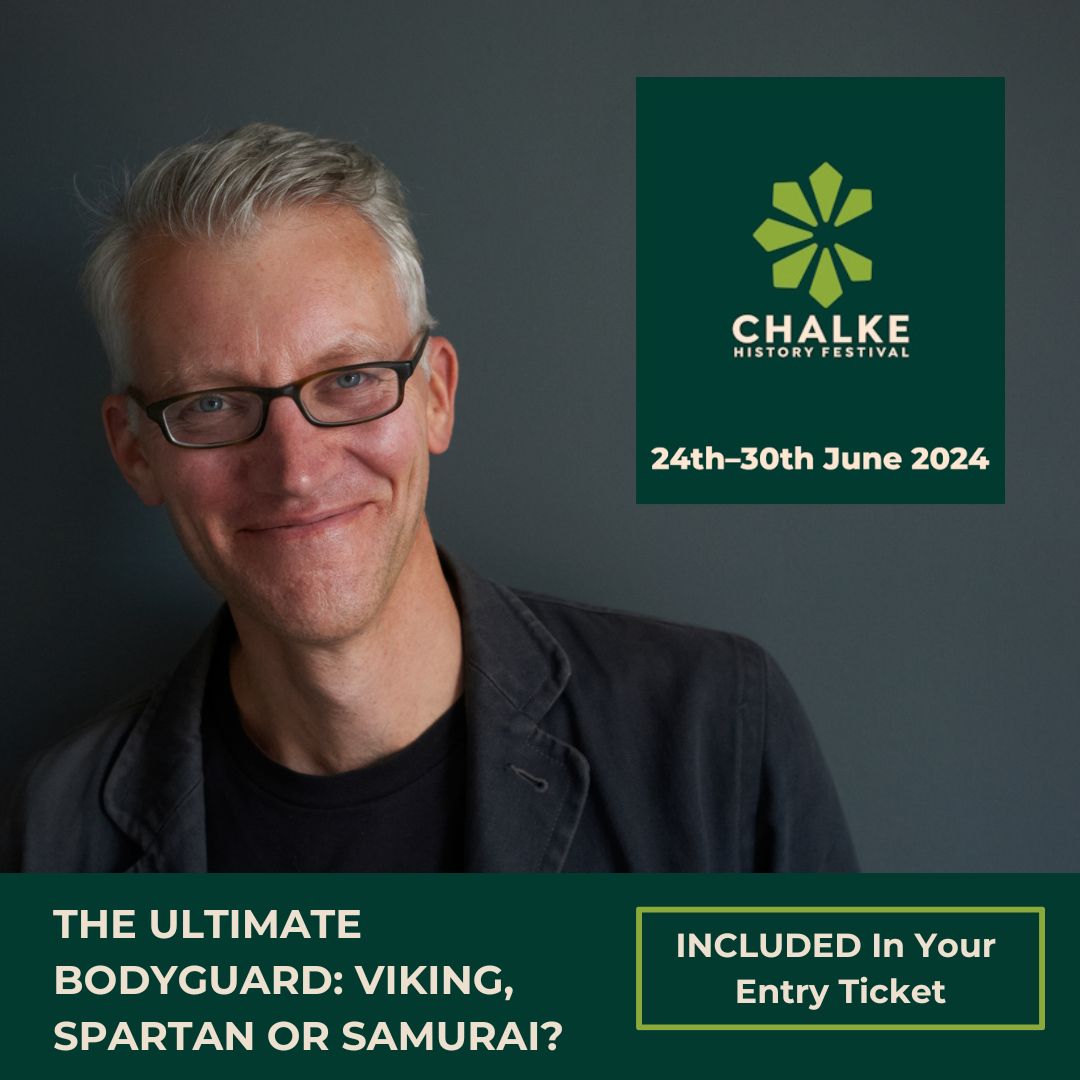 Renowned historian & @TheRestHistory Podcast co-host, @holland_tom, at Chalke History Festival. Join us for a series of thought-provoking talks & the question we all want resolving - THE ULTIMATE BODYGUARD: VIKING, SPARTAN OR SAMURAI? Book your tickets programme.chalkefestival.com/talks-and-addo…