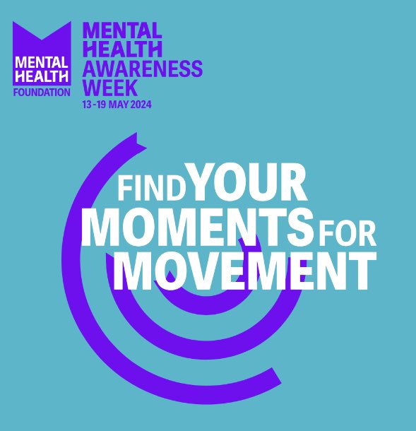 It’s Mental Health Awareness Week!This year’s theme is ‘movement’.Let’s prioritise our mental well being by moving more - whether it’s a walk in nature, dancing to our favourite tunes or trying a new workout. Small steps can make a big difference!💭🚶🏻‍♂️
@mentalhealth @YoungMindsUK
