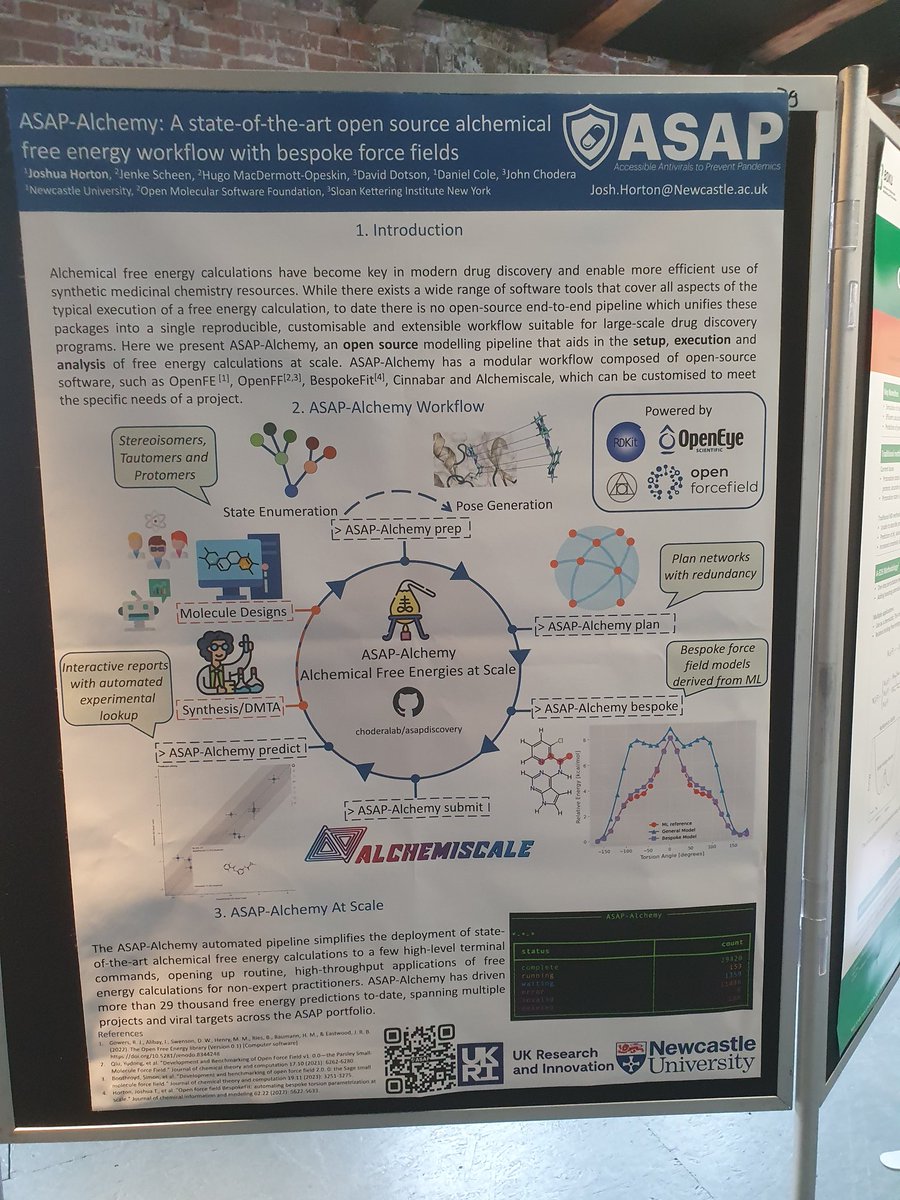 Cole Group (@colegroupncl) on Twitter photo If you're at #alchemy24 check out posters by <a href="/joshhorton93/">Joshua Horton</a> on new force field functional forms with <a href="/openforcefield/">Open Force Field Initiative</a> & free energy workflows with <a href="/asap_discovery/">ASAP Discovery</a> ! If you're at #alchemy24 check out posters by <a href="/joshhorton93/">Joshua Horton</a> on new force field functional forms with <a href="/openforcefield/">Open Force Field Initiative</a> & free energy workflows with <a href="/asap_discovery/">ASAP Discovery</a> !